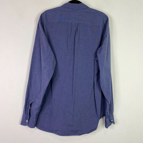 J. Crew Stretch Secret Wash Shirt End-on-End Organic Cotton Men's Size Large - Picture 2 of 7